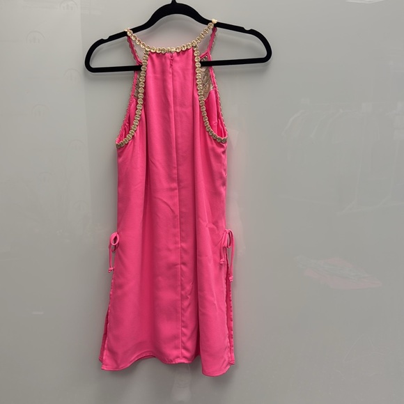 Lily Pulitzer Hot Pink Dress with Skort under top layer - Size 6 - Like New - Picture 3 of 6